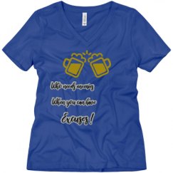 Ladies Relaxed Fit V-Neck Tee