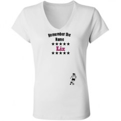 Ladies Slim Fit V-Neck Jersey Tee