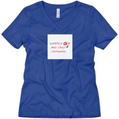 Ladies Relaxed Fit V-Neck Tee