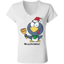 Ladies Slim Fit V-Neck Jersey Tee