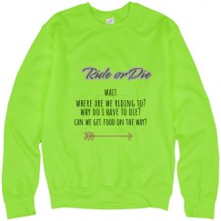 Unisex Neon Crewneck Sweatshirt