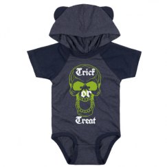 Infant Hooded Raglan Bodysuit with Ears