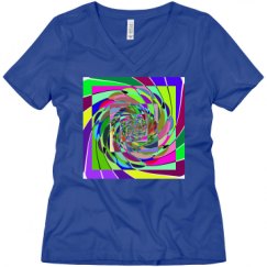 Ladies Relaxed Fit V-Neck Tee