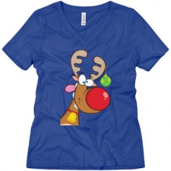 Ladies Relaxed Fit V-Neck Tee