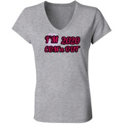 Ladies Slim Fit V-Neck Jersey Tee