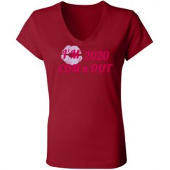 Ladies Slim Fit V-Neck Jersey Tee