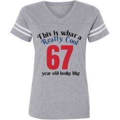 Ladies Relaxed Fit Vintage Sports Tee