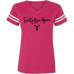 Ladies Relaxed Fit Vintage Sports Tee