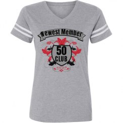 Ladies Relaxed Fit Vintage Sports Tee