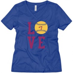 Ladies Relaxed Fit V-Neck Tee