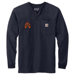 Unisex Carhartt Long Sleeve Henley Tee 