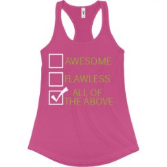 Ladies Slim Fit Racerback Tank Top