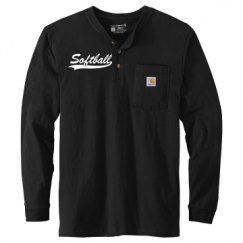 Unisex Carhartt Long Sleeve Henley Tee 