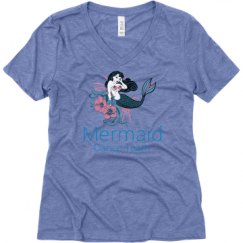 Ladies Relaxed Fit Super Soft Triblend V-Neck Tee