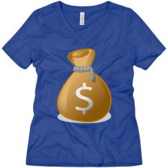 Ladies Relaxed Fit V-Neck Tee