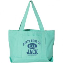 Seaside Cotton Canvas Pigment-Dyed Boat Tote Bag