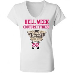 Ladies Slim Fit V-Neck Jersey Tee