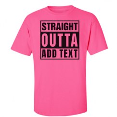 Unisex Ultra Cotton Safety Neon Crewneck Tee