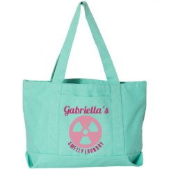 Seaside Cotton Canvas Pigment-Dyed Boat Tote Bag