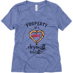 Ladies Relaxed Fit Super Soft Triblend V-Neck Tee