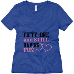 Ladies Relaxed Fit V-Neck Tee