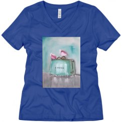 Ladies Relaxed Fit V-Neck Tee