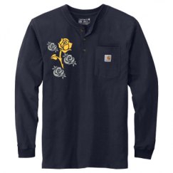 Unisex Carhartt Long Sleeve Henley Tee 