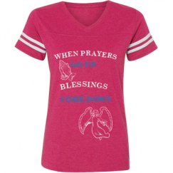 Ladies Relaxed Fit Vintage Sports Tee