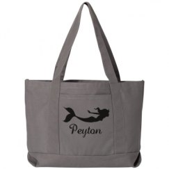 Seaside Cotton Canvas Pigment-Dyed Boat Tote Bag