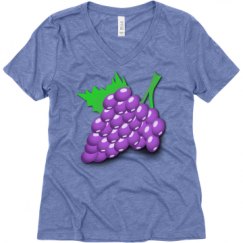 Ladies Relaxed Fit Super Soft Triblend V-Neck Tee