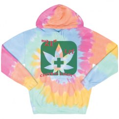 Unisex Tie-Dye Fleece Hoodie