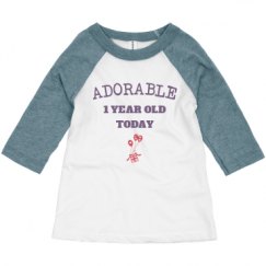 Toddler 3/4 Sleeve Raglan Tee