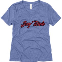 Ladies Relaxed Fit Super Soft Triblend V-Neck Tee