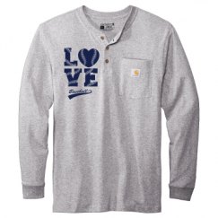 Unisex Carhartt Long Sleeve Henley Tee 