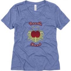 Ladies Relaxed Fit Super Soft Triblend V-Neck Tee