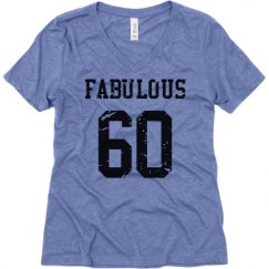 Ladies Relaxed Fit Super Soft Triblend V-Neck Tee