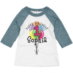 Toddler 3/4 Sleeve Raglan Tee