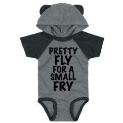 Infant Hooded Raglan Bodysuit with Ears