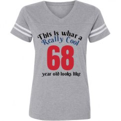 Ladies Relaxed Fit Vintage Sports Tee