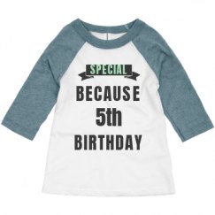 Toddler 3/4 Sleeve Raglan Tee