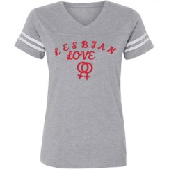 Ladies Relaxed Fit Vintage Sports Tee