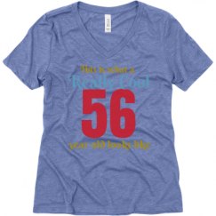 Ladies Relaxed Fit Super Soft Triblend V-Neck Tee