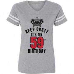 Ladies Relaxed Fit Vintage Sports Tee