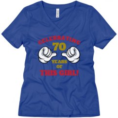 Ladies Relaxed Fit V-Neck Tee