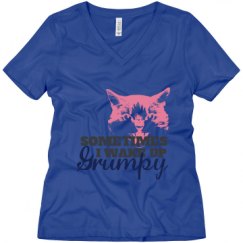 Ladies Relaxed Fit V-Neck Tee