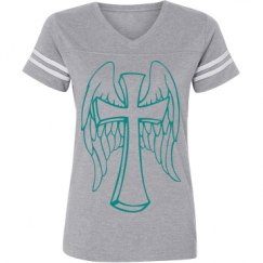 Ladies Relaxed Fit Vintage Sports Tee