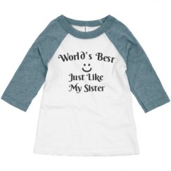 Toddler 3/4 Sleeve Raglan Tee