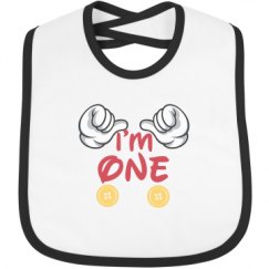 Infant Contrast Trim Bib