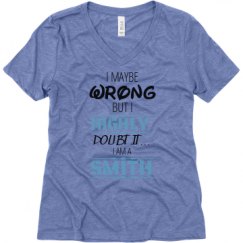 Ladies Relaxed Fit Super Soft Triblend V-Neck Tee