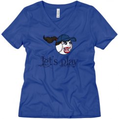 Ladies Relaxed Fit V-Neck Tee